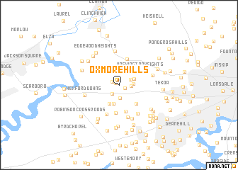 map of Oxmore Hills