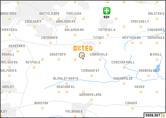 map of Oxted