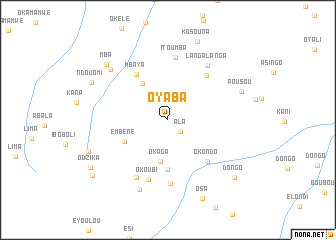 map of Oyaba