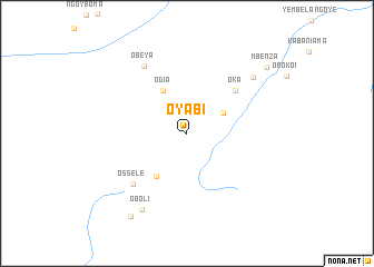 map of Oyabi