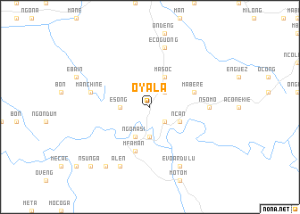 map of Oyala