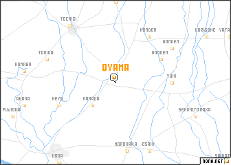 map of Oyama