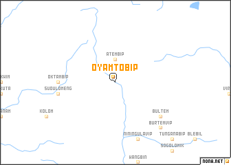 map of Oyamtobip