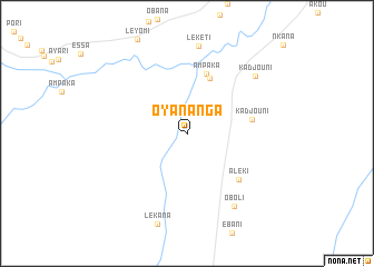 map of Oyananga