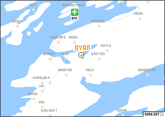 map of Øyan