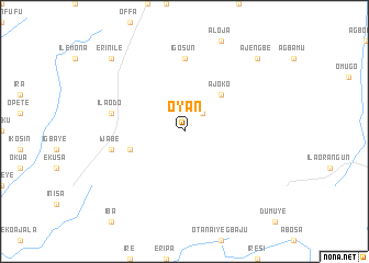 map of Oyan