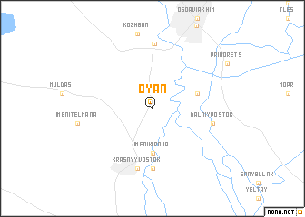 map of Oyan