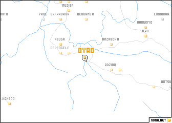 map of Oyao