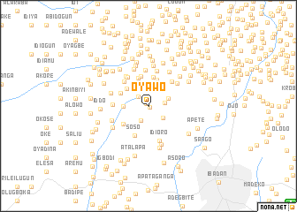 map of Oyawo