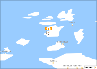 map of Øya