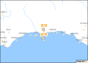 map of Oya