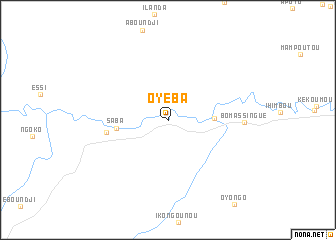 map of Oyéba