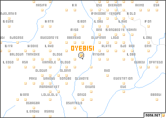 map of Oyebisi