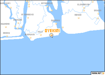 map of Oyekiri