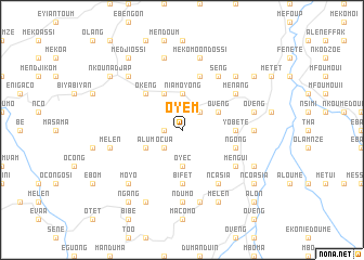 map of Oyem