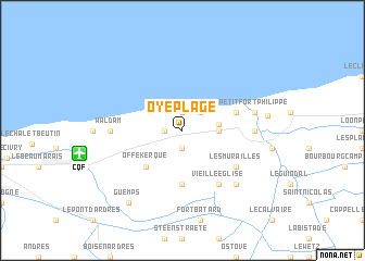 map of Oye-Plage