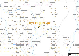 map of Oyere Kereja