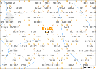 map of Oyero