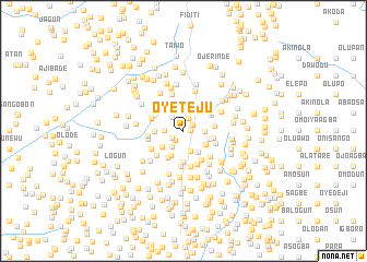 map of Oyeteju