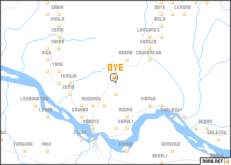 map of Oyé