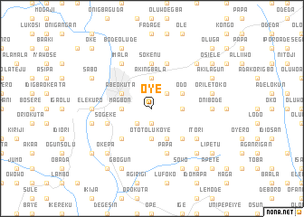 map of Oye