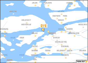 map of Øye