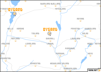 map of Øygard