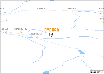 map of Øygard