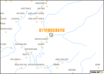 map of Oyinbogbene