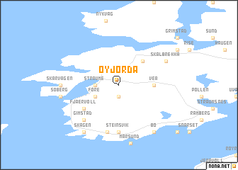 map of Øyjorda