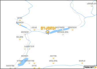 map of Øyjordi