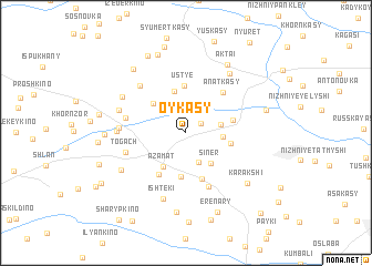 map of Oykasy