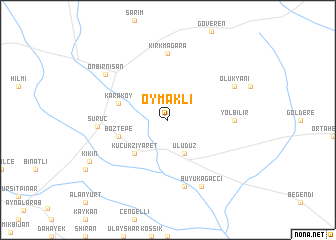 map of Oymaklı