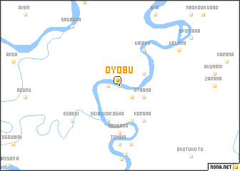 map of Oyobu