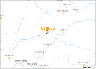 map of Oyocos