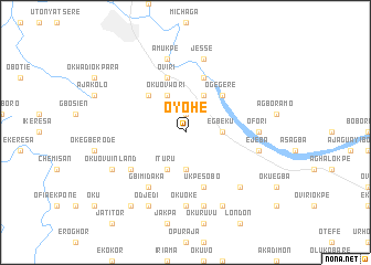 map of Oyohe