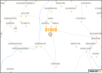 map of Oyoko