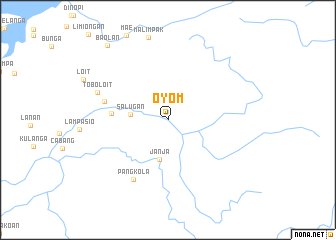 map of Oyom