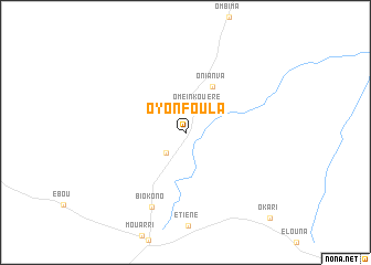 map of Oyonfoula