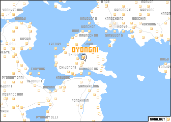 map of Oyong-ni