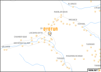 map of Oyotún