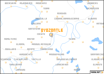 map of Oyozontle