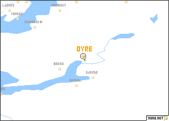 map of Øyre