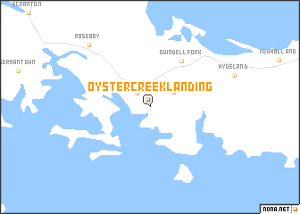 map of Oyster Creek Landing