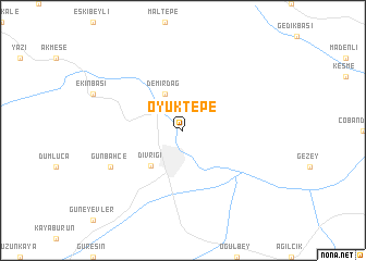 map of Oyuktepe