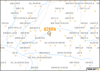 map of Ozana