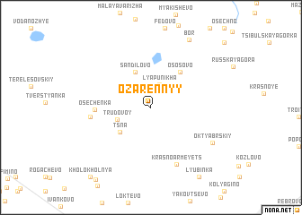 map of Ozarennyy