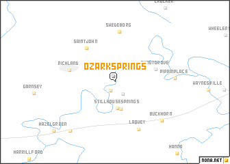 map of Ozark Springs