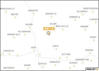 map of Ozark