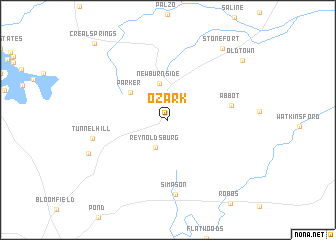 map of Ozark